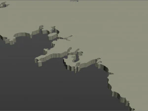 iceland city 1400km 3D Model
