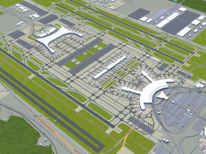 incheon city south korea 100km 3D 모델