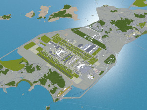 incheon city south korea 100km 3D 모델