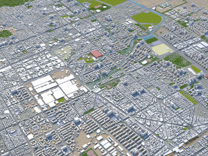 incheon city south korea 100km 3D 모델