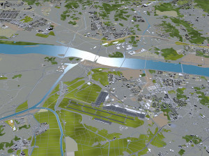 incheon city south korea 100km 3D 모델