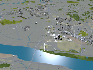 incheon city south korea 100km 3D 모델