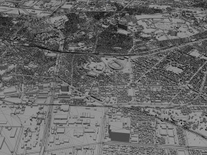 incheon city south korea 100km 3D 모델
