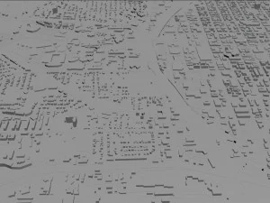 iowa city iowa usa 20km 3D Model