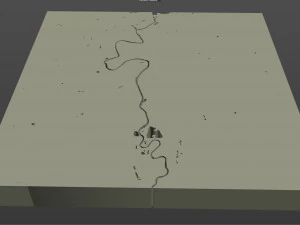 iowa city iowa usa 20km 3D Model
