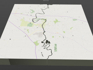 iowa city iowa usa 20km 3D मॉडल