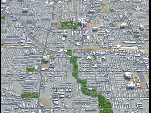 irving city texas usa 30km 3D Model