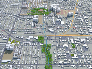 irving city texas usa 30km 3D Модель