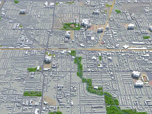 irving city texas usa 30km 3D Model