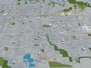 irving city texas usa 30km 3D Model