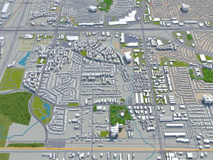 irving city texas usa 30km 3D Model