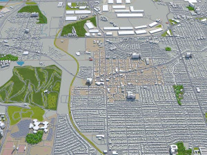 irving city texas usa 30km 3D Model