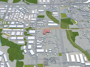 irving city texas usa 30km 3D Модель