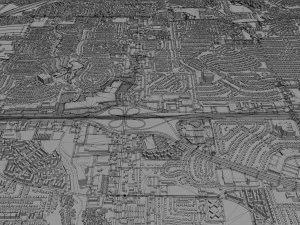 irving city texas usa 30km 3D Model