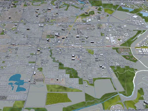 irving city texas usa 30km 3D Model