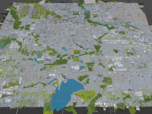 irving city texas usa 30km 3D Model