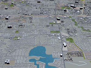 irving city texas usa 30km 3D Модель