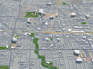 irving city texas usa 30km 3D Модель
