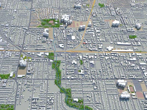 irving city texas usa 30km 3D Model
