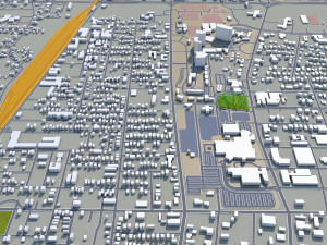 jackson city mississippi usa 40km 3D Model