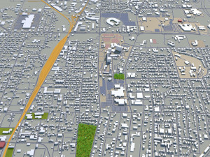 jackson city mississippi usa 40km 3D Model
