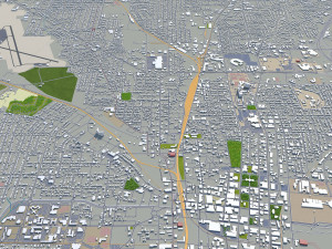 jackson city mississippi usa 40km 3D Model