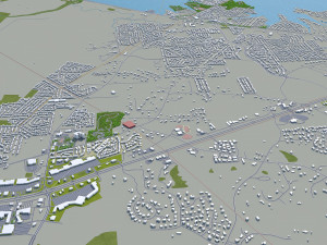 jackson city mississippi usa 40km 3D Model
