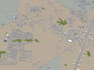 jackson city mississippi usa 40km 3D Model