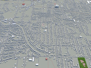 jackson city mississippi usa 40km 3D Model