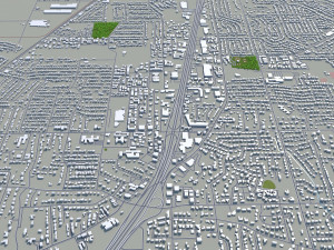 jackson city mississippi usa 40km 3D Model