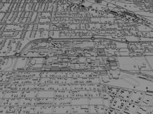 jackson city mississippi usa 40km 3D Model