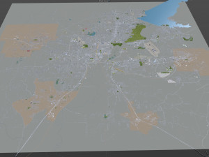 jackson city mississippi usa 40km 3D Model