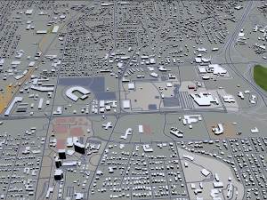 jackson city mississippi usa 40km 3D Model
