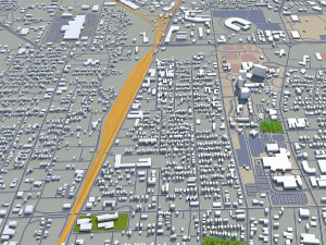 jackson city mississippi usa 40km 3D Model