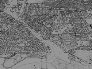 janesville city wisconsin usa 30km 3D Модель