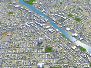 janesville city wisconsin usa 30km 3D Модель