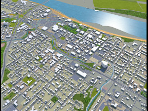 jefferson city missouri usa 30km 3D Model