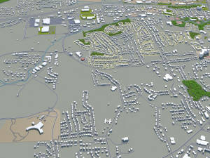 jefferson city missouri usa 30km 3D Model