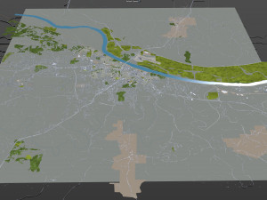 jefferson city missouri usa 30km 3D Model