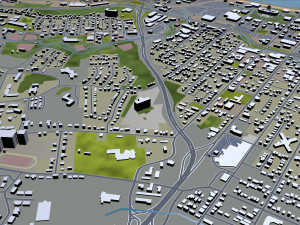 jefferson city missouri usa 30km 3D Model