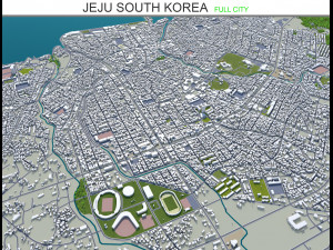 jeju city south korea 120km 3D Model