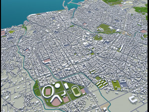 jeju city south korea 120km 3D Модель