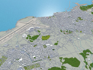 jeju city south korea 120km 3D Модель