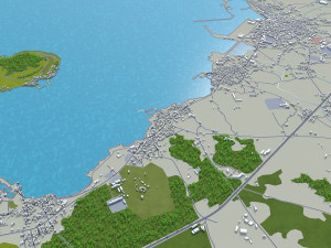 jeju city south korea 120km 3D Модель
