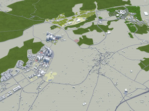 jeju city south korea 120km 3D Модель