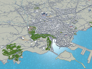 jeju city south korea 120km 3D Модель