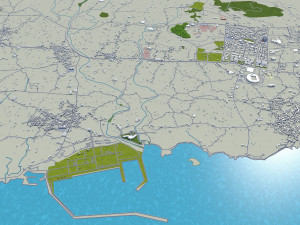 jeju city south korea 120km 3D Модель