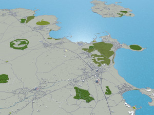 jeju city south korea 120km 3D Модель