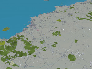 jeju city south korea 120km 3D Модель