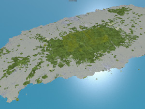 jeju city south korea 120km 3D Модель